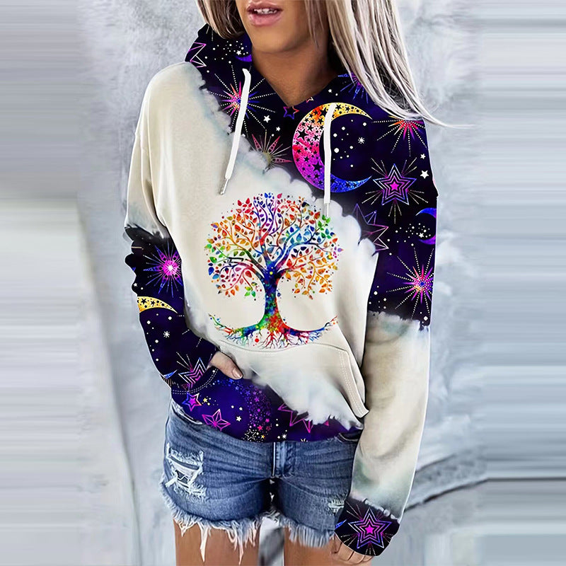 Women's 3D Digital Print Streetwear Fashion Hoodie