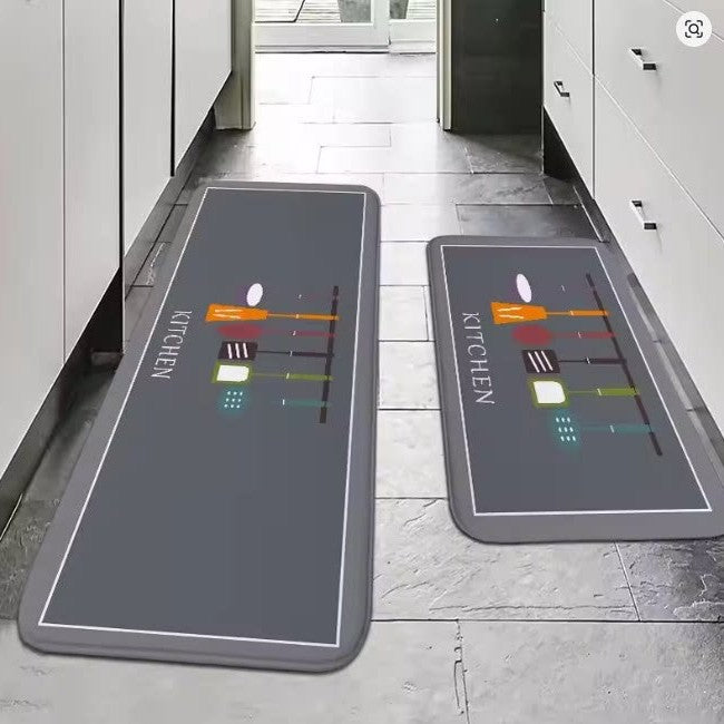 Kitchen Quick-drying Oil- and Water-absorbent Non-slip Floor Mat