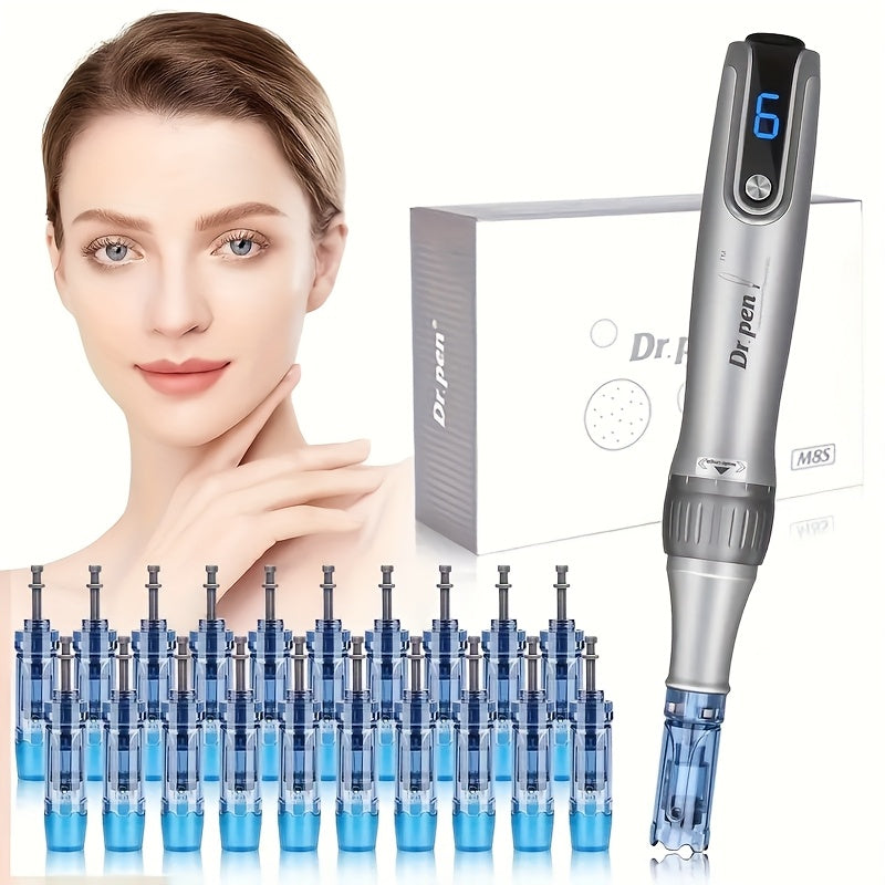 Professional Microneedle Skin Care Pen with 25 Cartridges