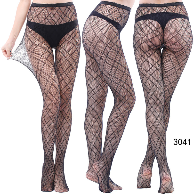 Vintage Tattoo Lace Hollow Net Socks for Women