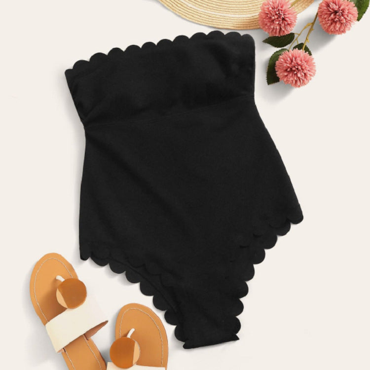 Minimalist Strapless One-Piece Swimsuit