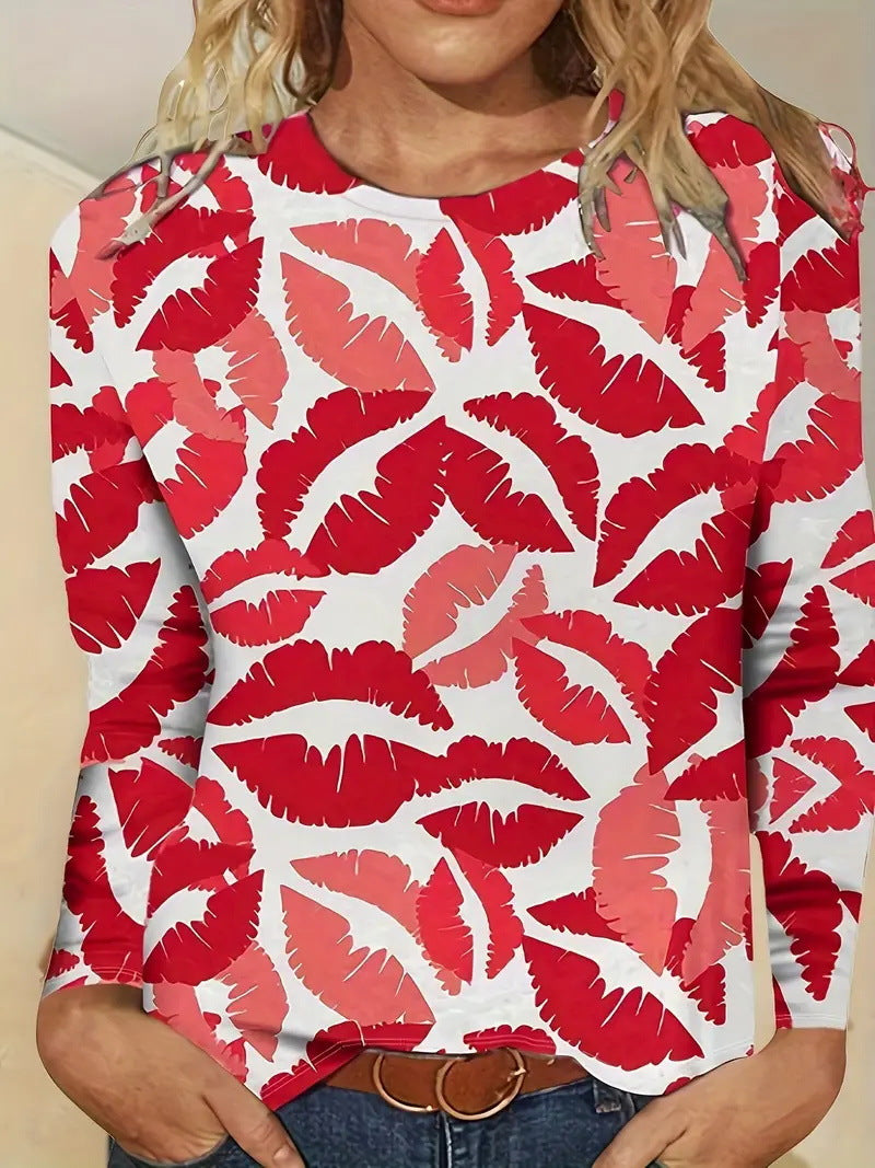 Trendy Hip Hop Graphic Print Long Sleeve Pullover Sweatshirt
