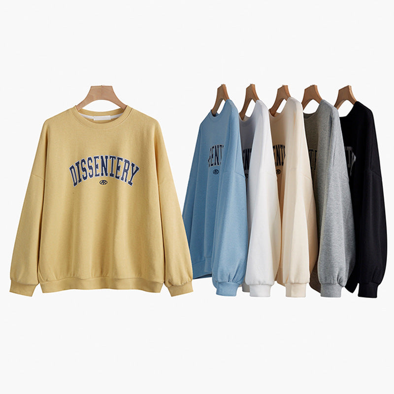 Plus Size Casual Vintage Pullover Sweatshirt