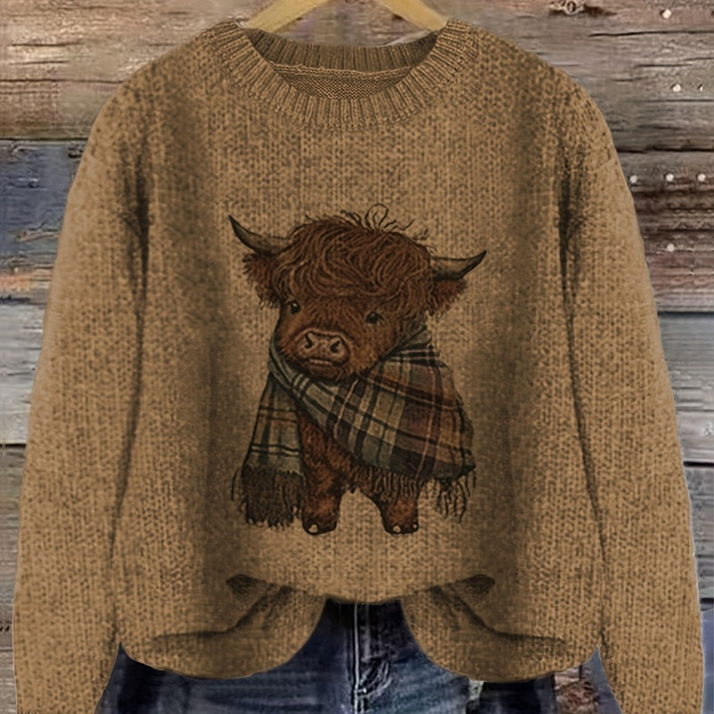 Cute Thick Needle Women's Sweater