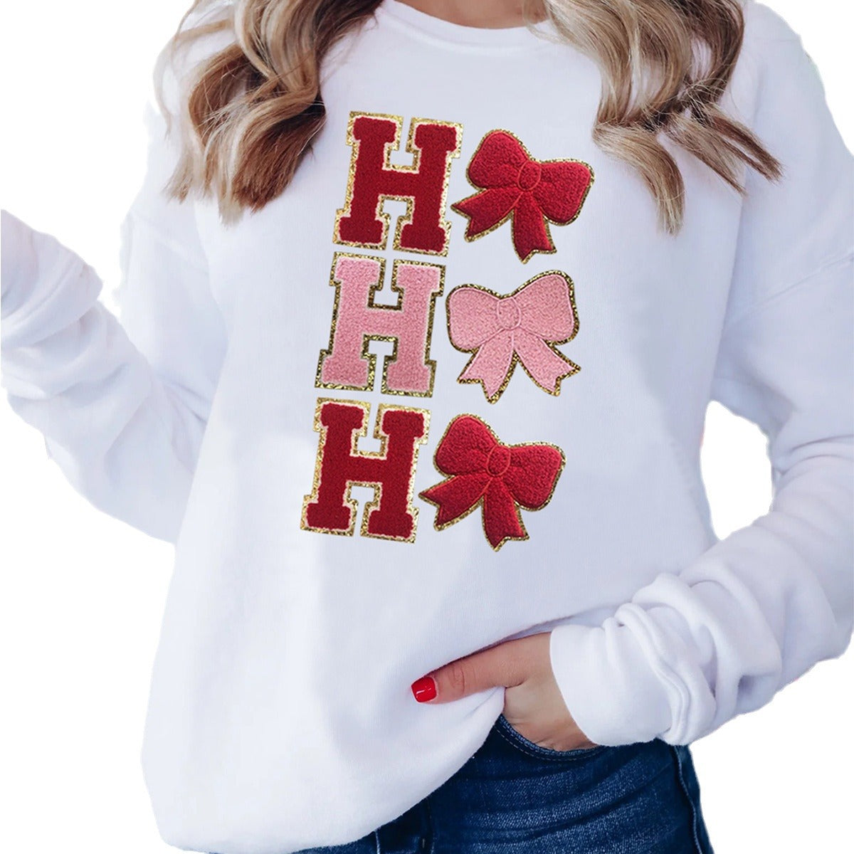 Women's Christmas Tree Sequin Hooded Sweatshirt