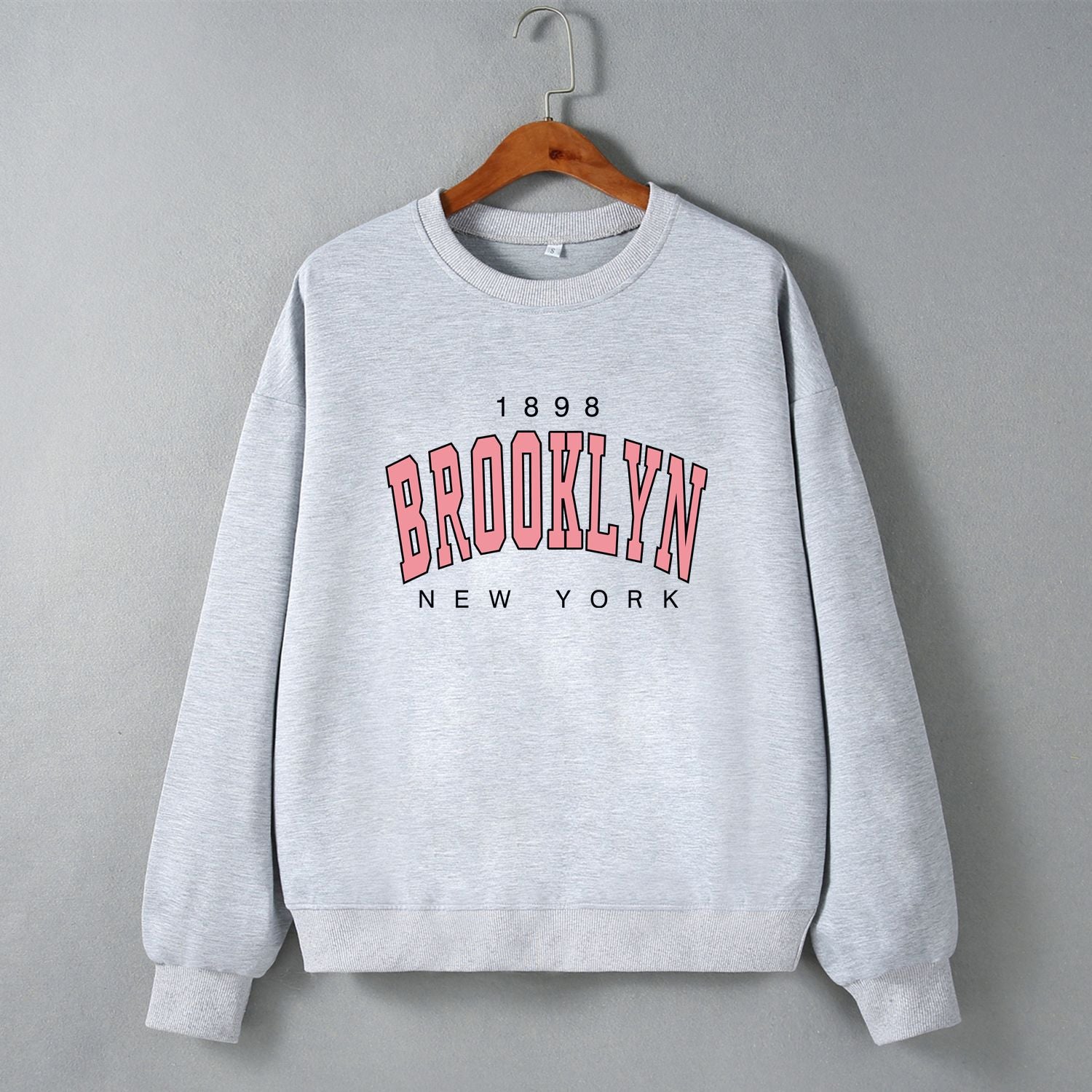 Women's Casual Loose Long-Sleeve Letter Sweater