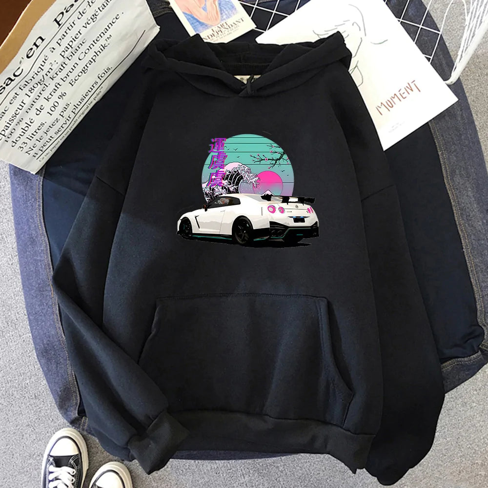 Hooded Solid Color Versatile Loose Student Hoodie Youth Casual