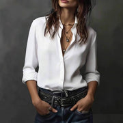 Same-color Same-size Casual Western-style Womens Blouse New Style