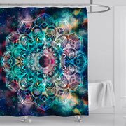 Mandala Starry Sky Diy Polyester Shower Curtain Waterproof