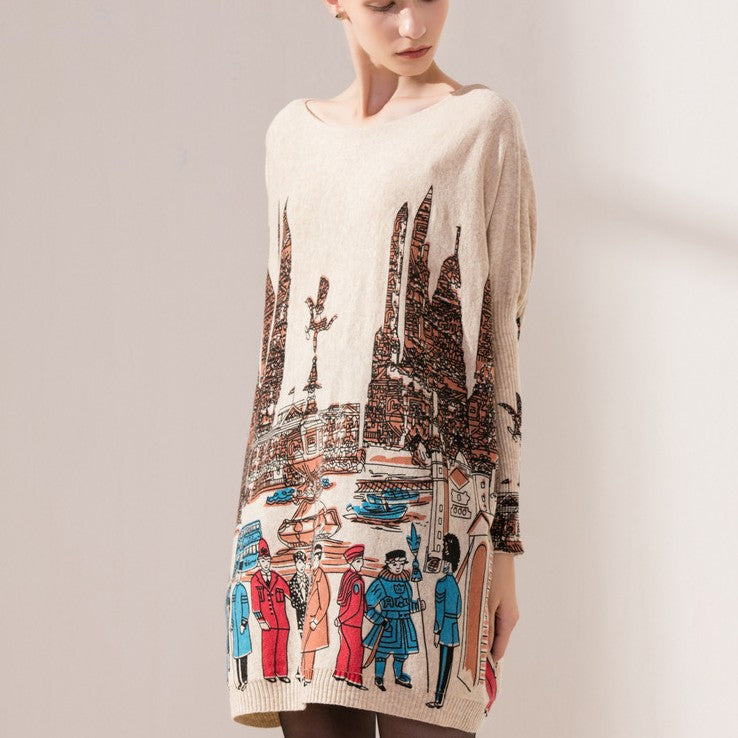 Cozy Oversized Batwing Pullover Sweater for Women