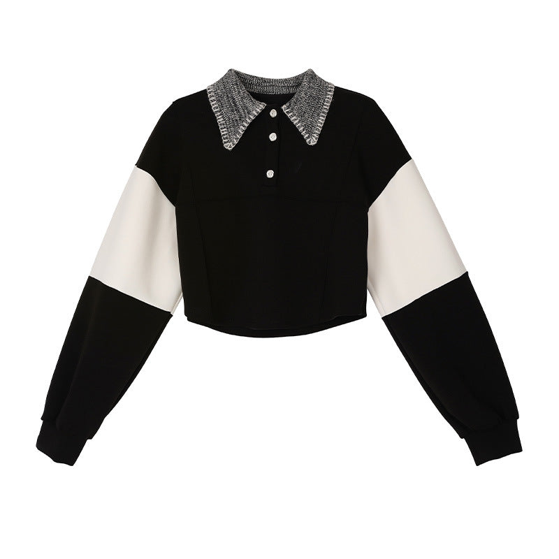 Women's Korean Style Color-Block Loose Knit Sweater