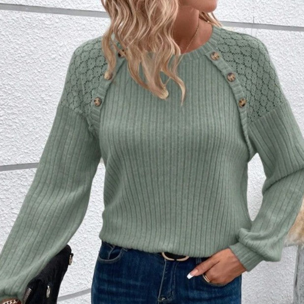 Fashionable and Casual Warm Women's Long Sleeved Sweater