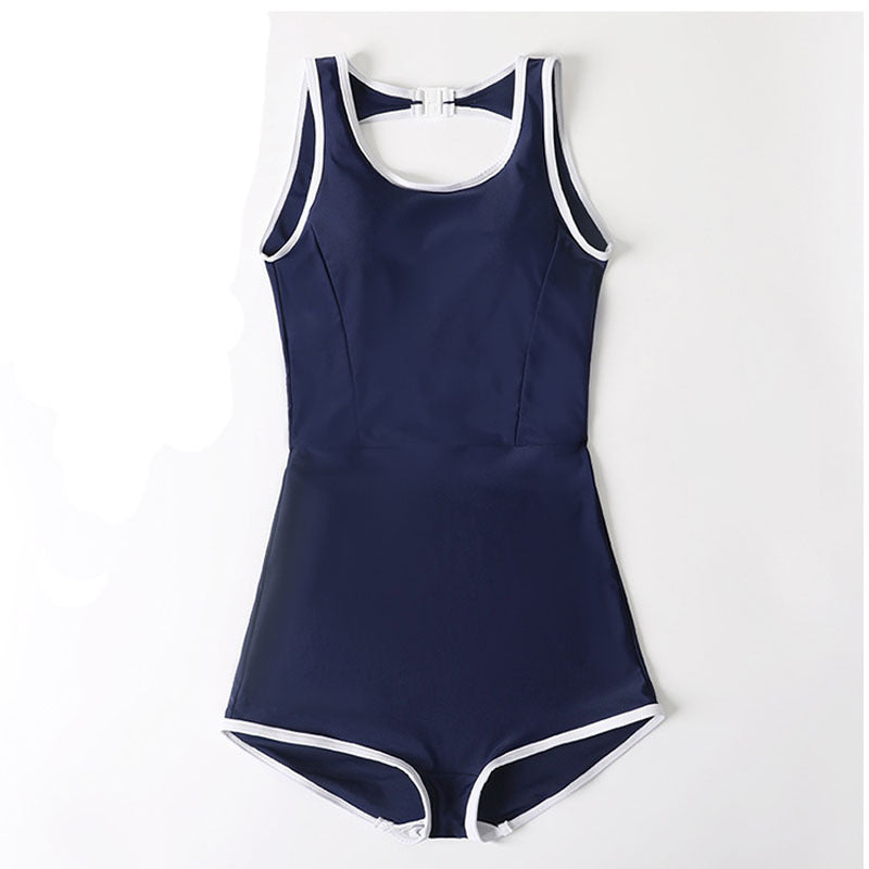 Retro Slimming One-Piece Swimsuit for Women
