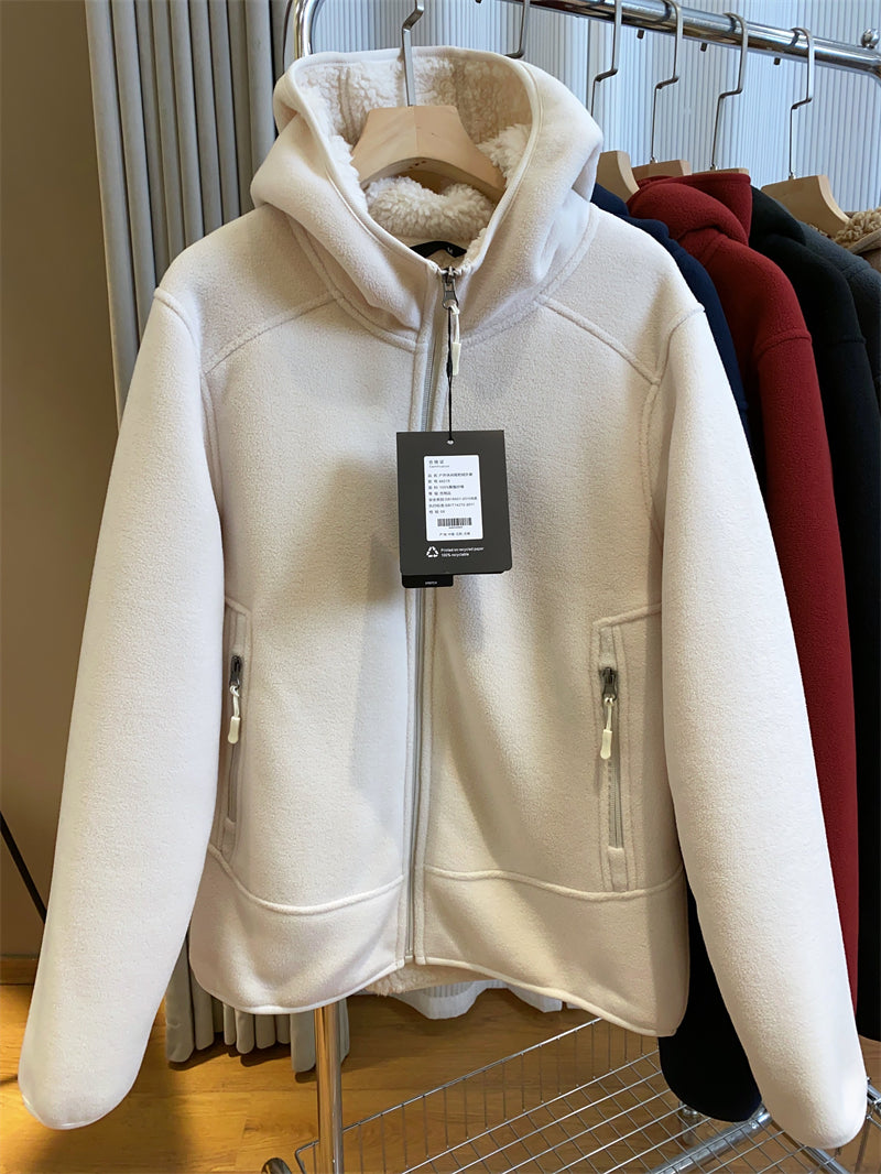 Thickened Double-Sided Fleece Zipper Hoodie