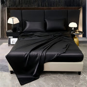 Luxurious 4pcs Light Luxury Silky Colorful Dot Four-piece Set With 1 Fitted Sheet, 1 Sheet, 2 Pillowcases, Suitable For Home Bedrooms, Guest Rooms And Hotels. It Is Of High Quality, Comfortable And...