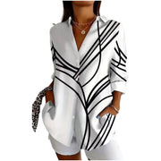 Sequin Gradient Printing Loose Casual Top