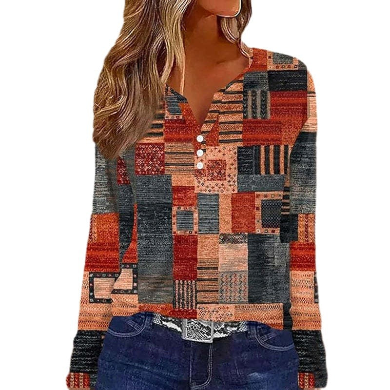Vibrant 3D Digital Print Casual Sweet Women's T-Shirt