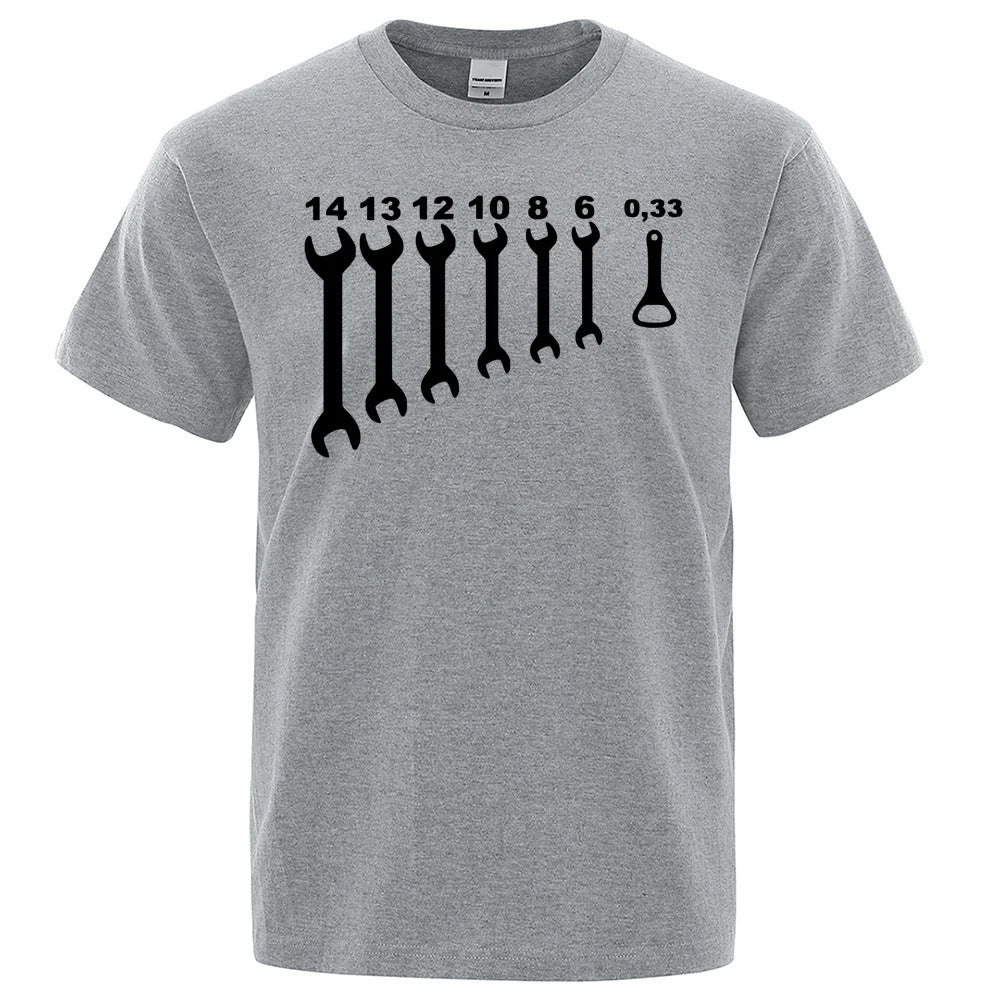 Men's Funny Car Repair Engineer Cotton T-Shirt