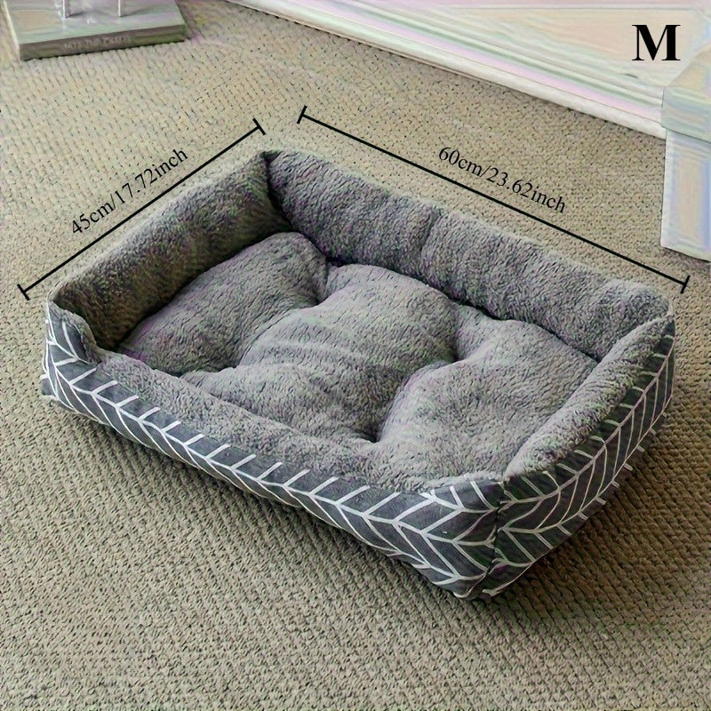 A Winter Plush Dog Bed, Warm And Cozy, Available In Three Sizes - No Assembly Required, Suitable For Extra Small To Medium Dogs, Allowing Your Beloved Pet To Enjoy Ultimate Relaxation And Sweet Dre...