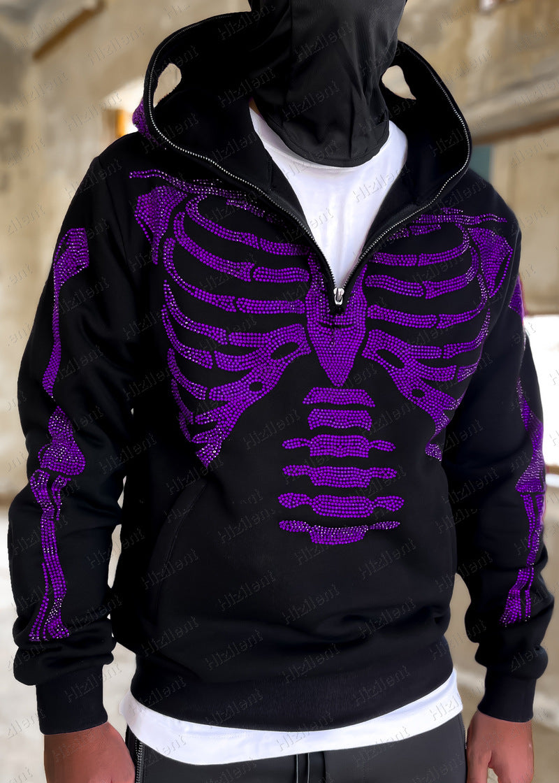 Personalized Graphic Embroidered Loose Pullover Hoodie