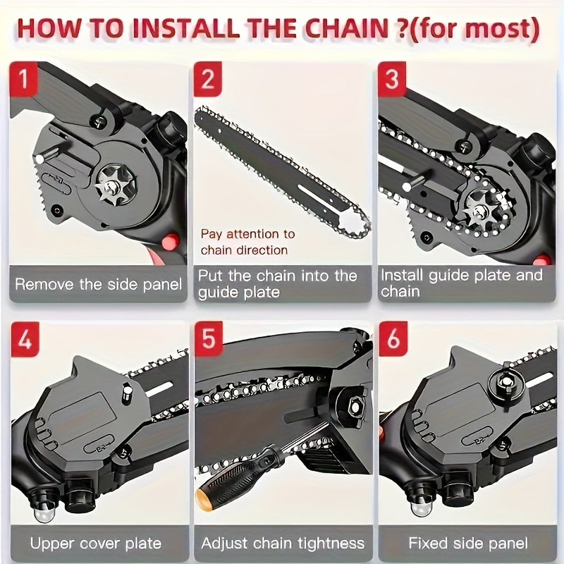 Premium 6‑Inch Chainsaw Replacement Hinge Set for Cordless Electric Chainsaws