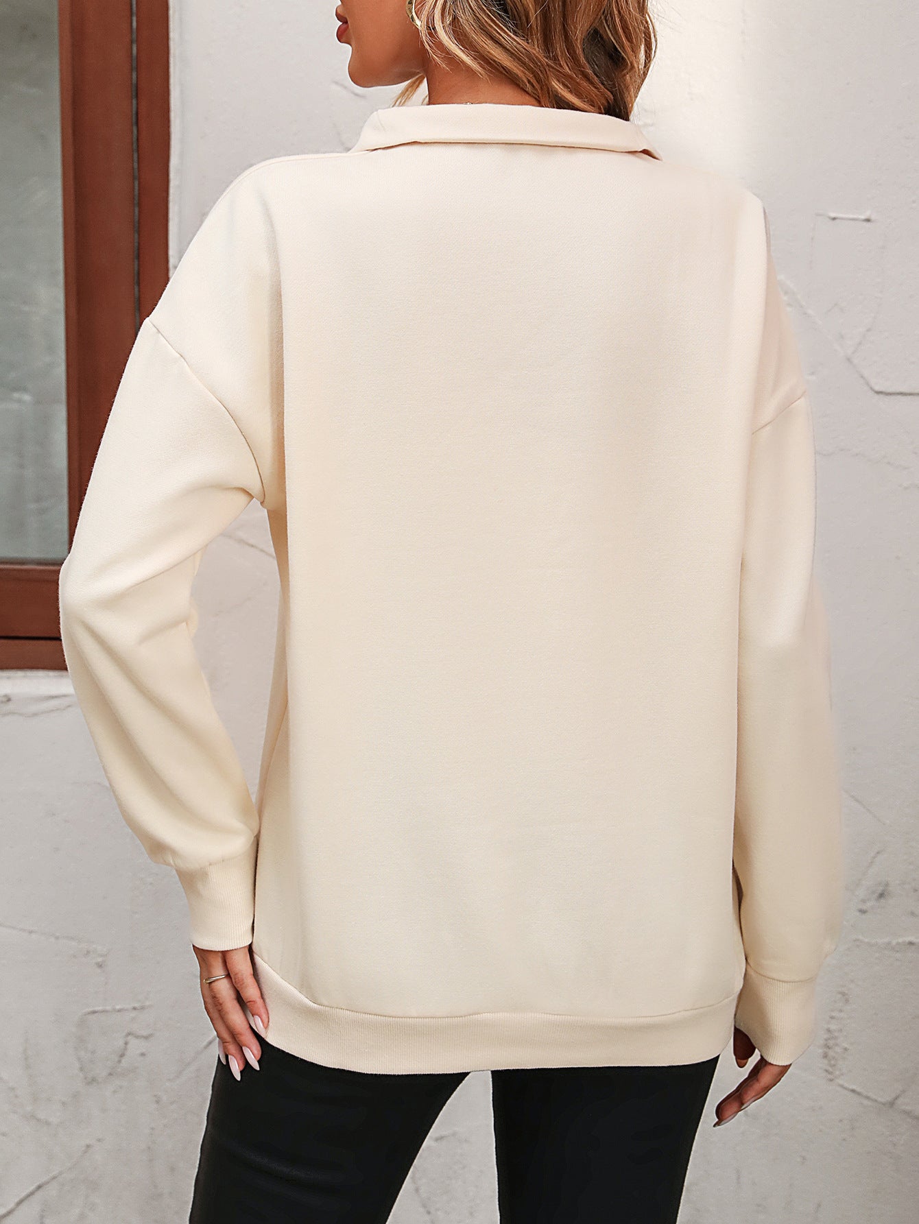 Y2K Fleece Half-Zip Pullover Streetwear Sweatshirt