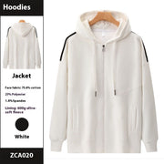 Plush Velvet Hooded Sweatshirt with Warm Lining