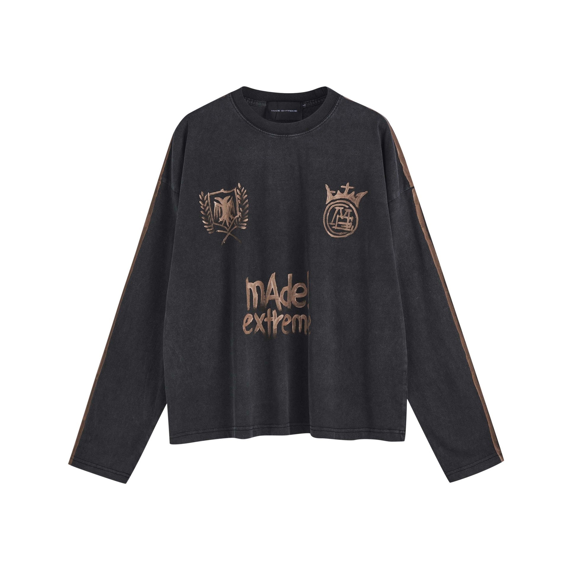 Vintage Hand-Painted Oversized Soccer Jersey Hoodie