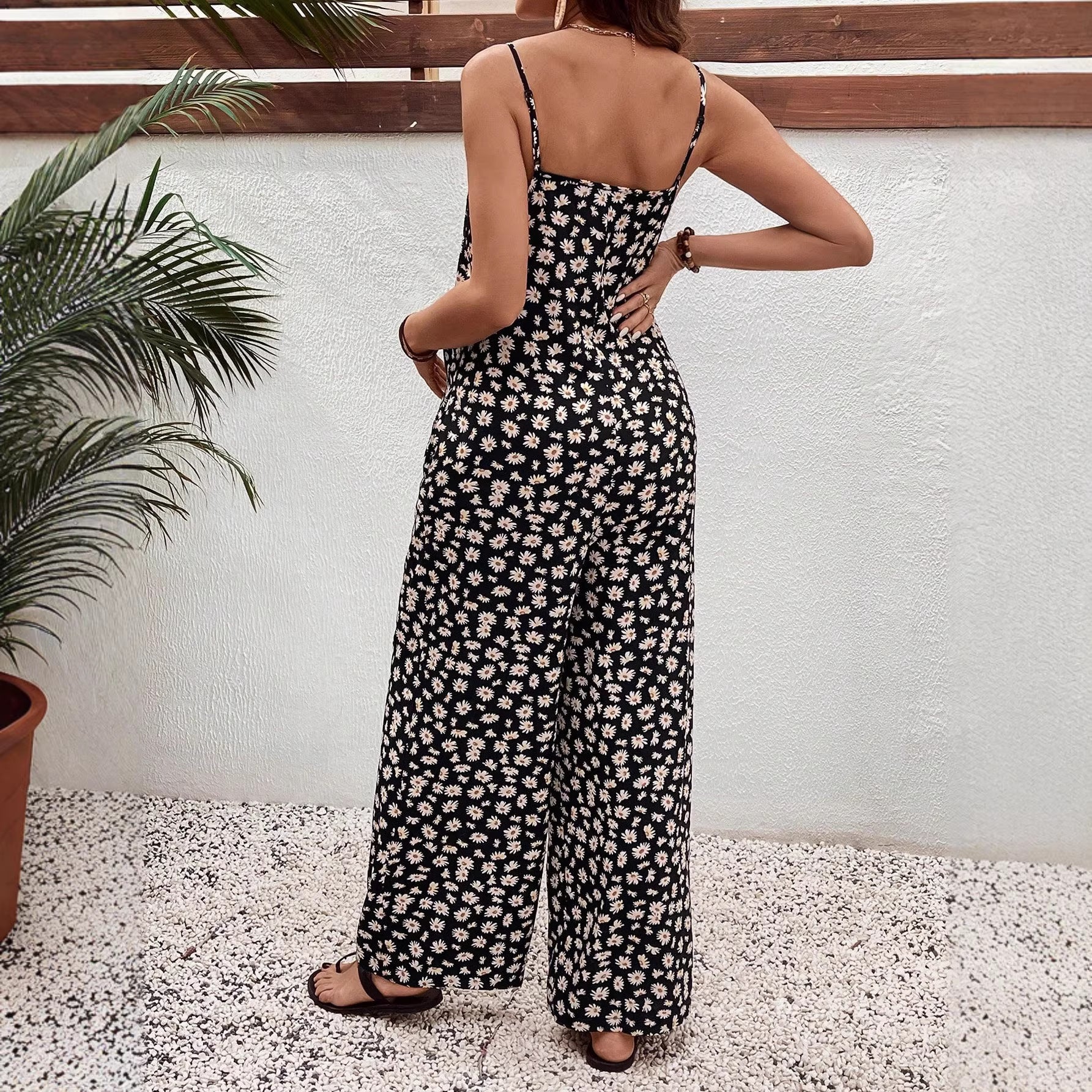 Bohemian Style New Print Jumpsuit
