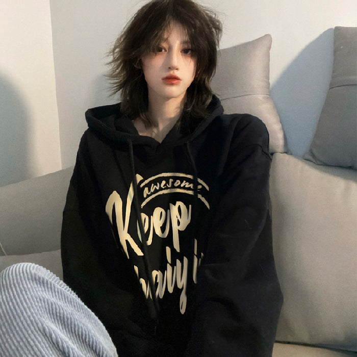 Women's Fleece-Lined Thickened Casual Winter Sweatshirt