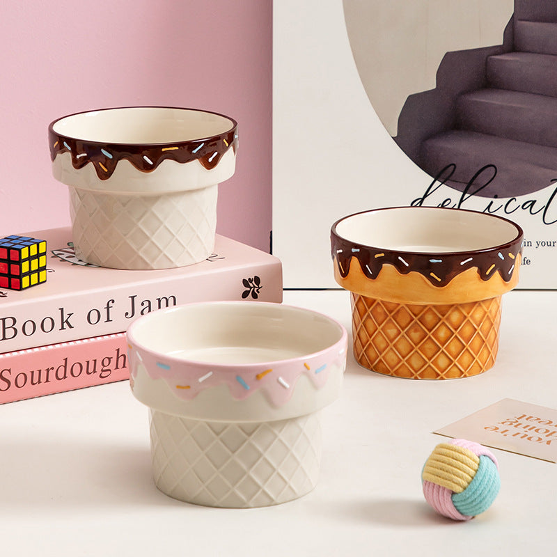 Fun Ice Cream Pet Bowl for Your Furry Friend