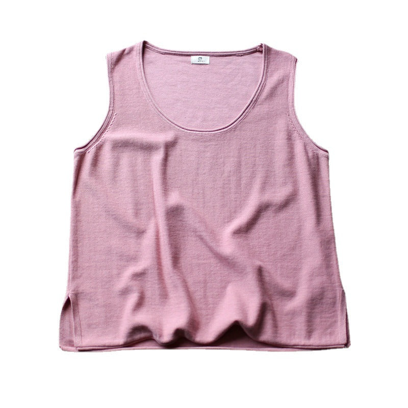 Distressed Artistic Women's Loose Cotton Vest