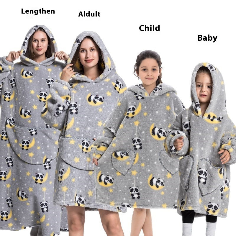 Cozy Oversized Thickened Hooded Blanket Sweatshirt