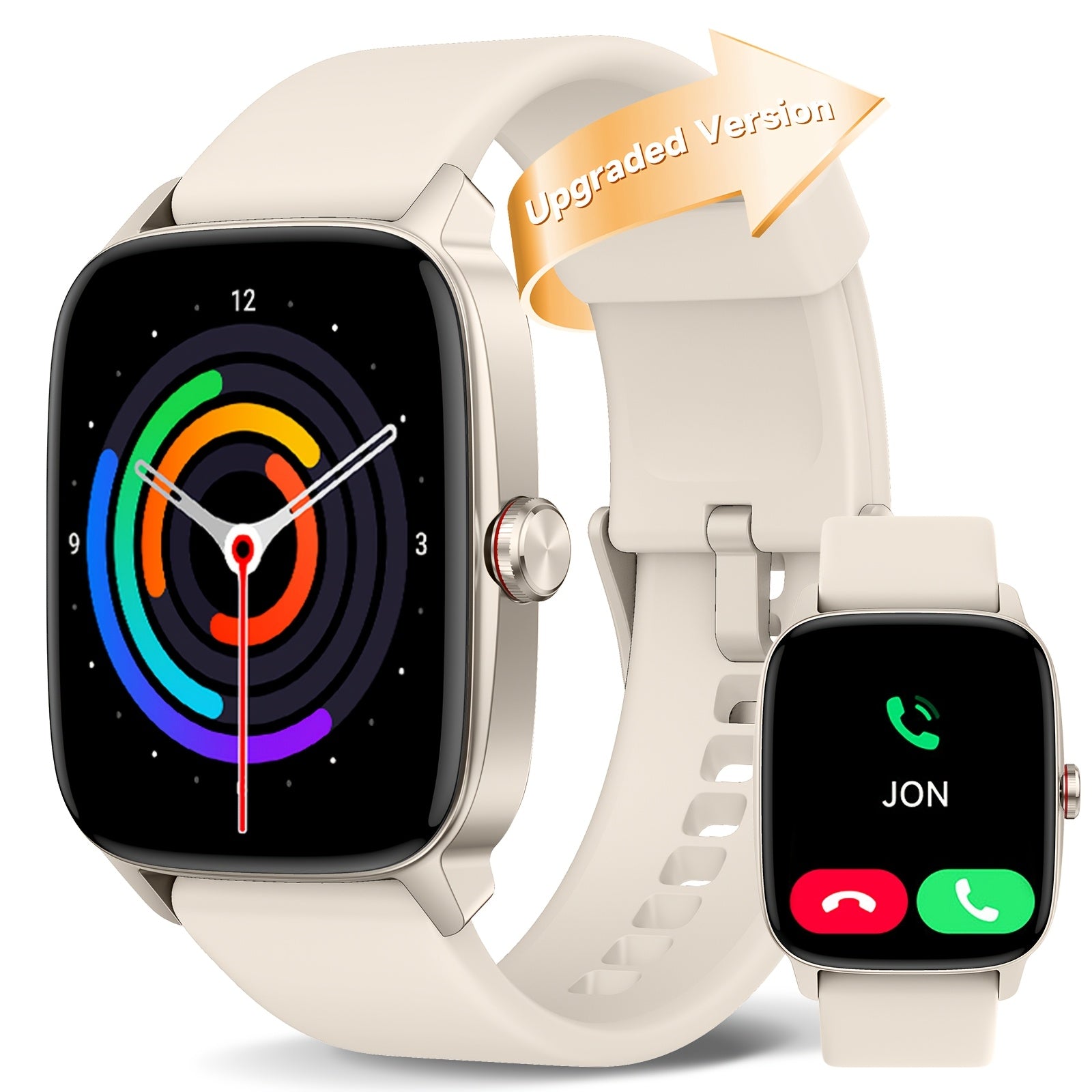 Women's 1.8-inch HD Smartwatch with Fitness Tracking and Built-in Alexa