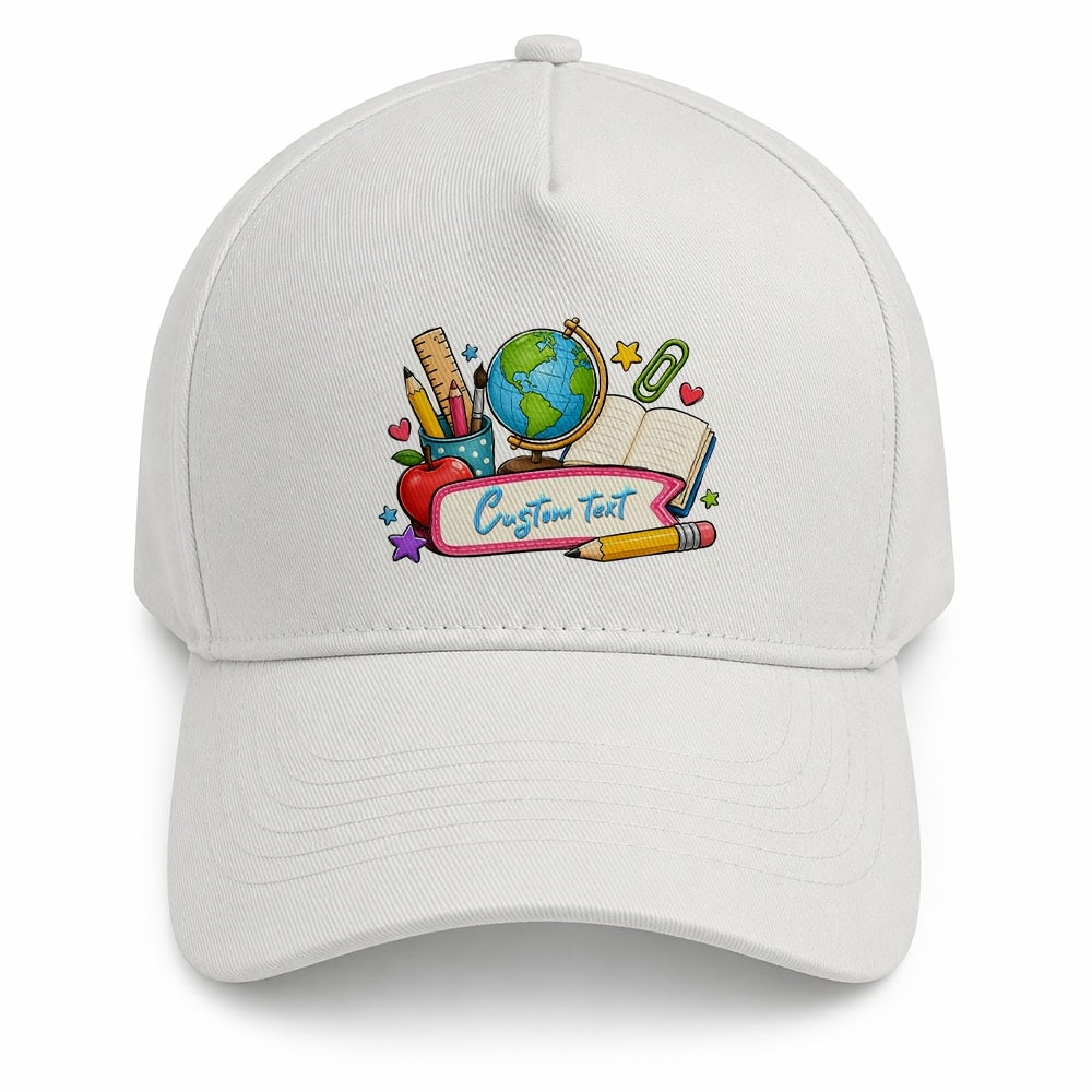 Personalized Kids Baseball Cap with Custom Text in Casual Dad Style