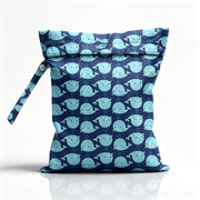Reusable Wet Storage Bag, Full Screen Whale Print Pattern, Diaper Storage, 9.84In X 12.2In, Perfect for Storing Swimwear, Travel Supplies, Beach Items, Swimming Pool Supplies. Suitable for Theme Gifts And Holiday Gifts
