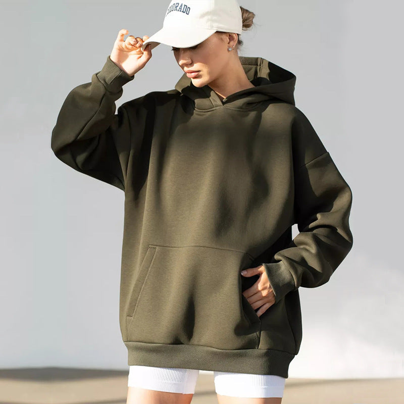 Women's Cozy Long-Sleeve Hooded Sweatshirt