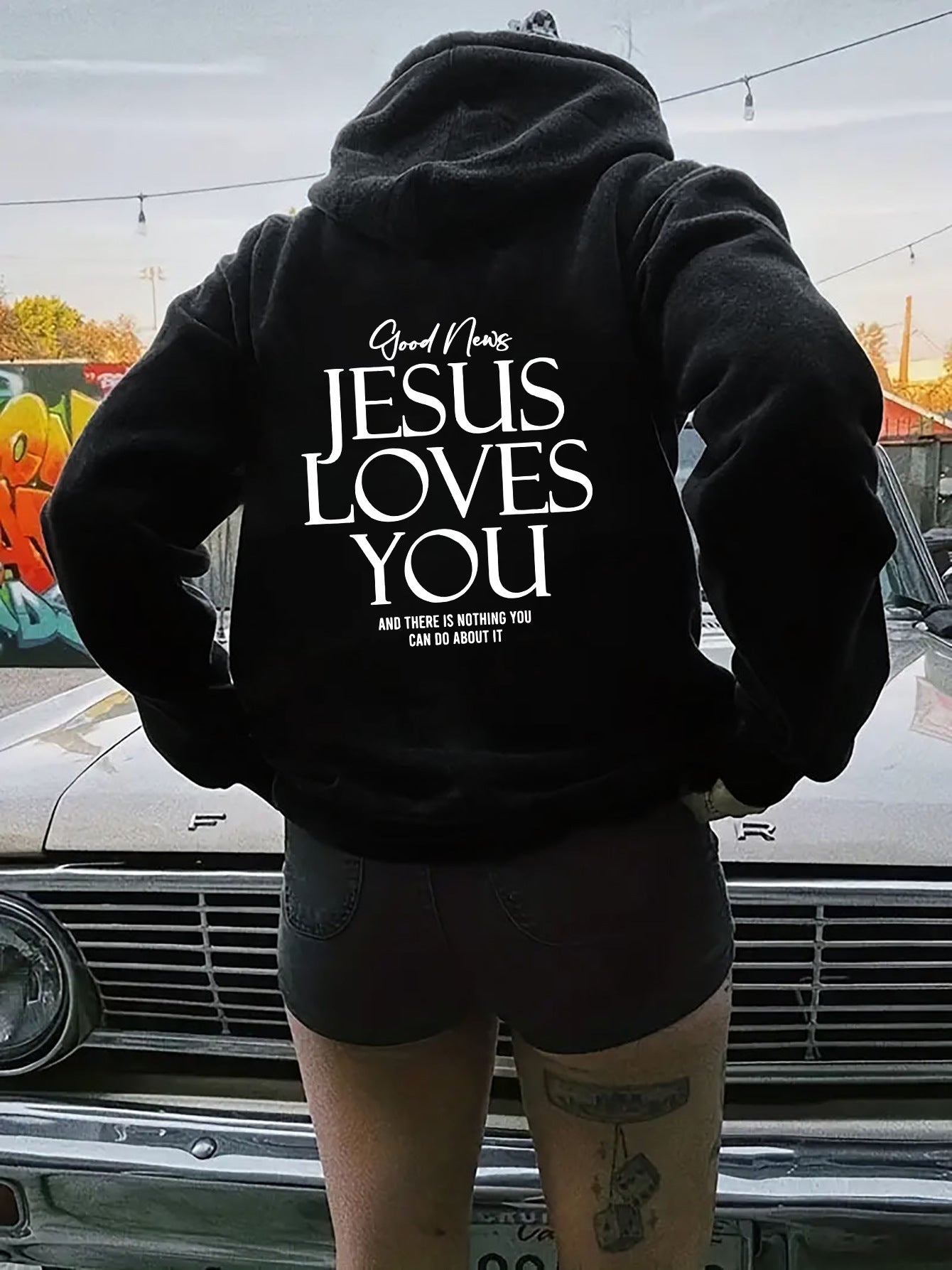 Dear Person Behind Me Positivity Hoodie with Pocket
