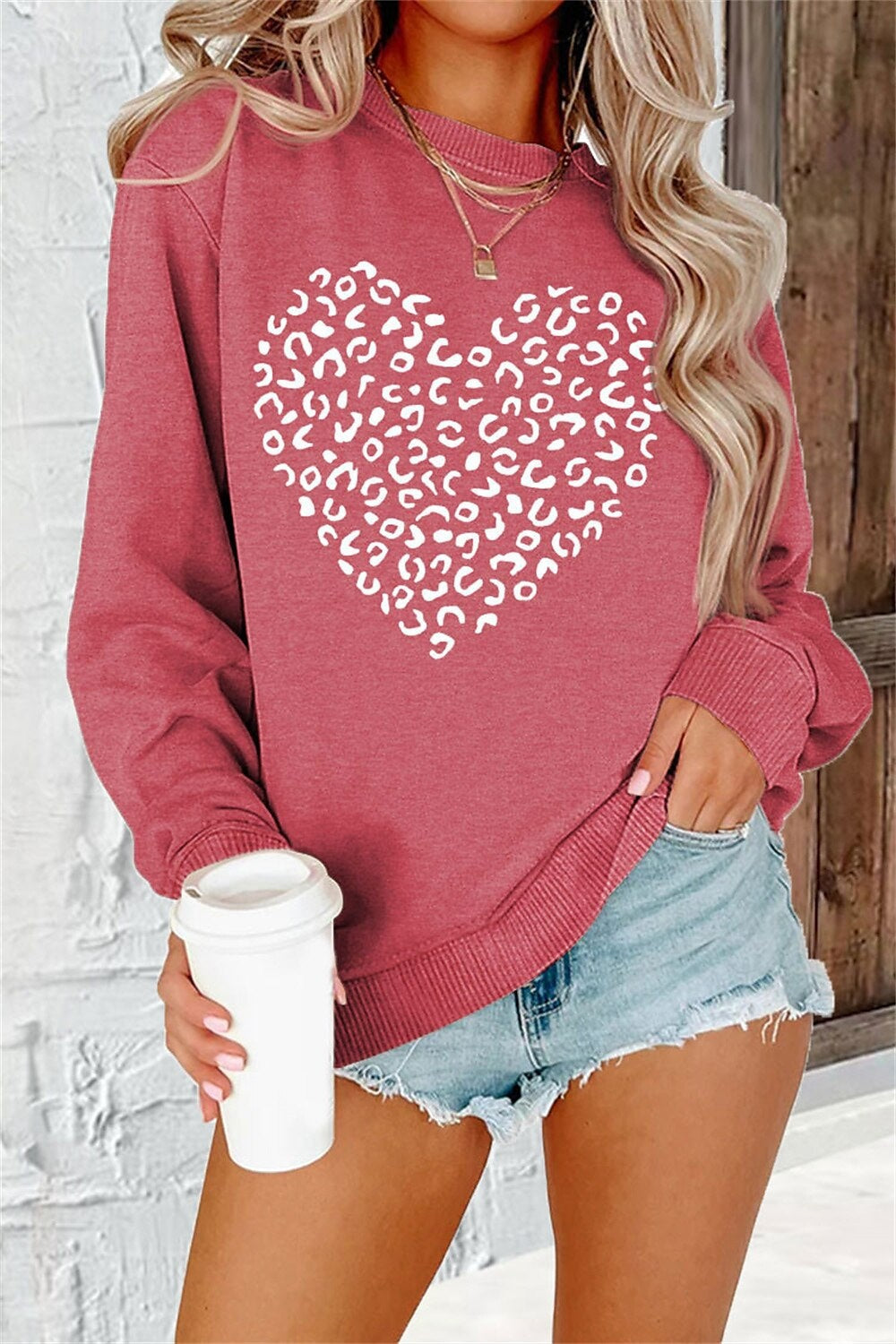 Plus Size 3D Printed Casual Long Sleeve Hoodie