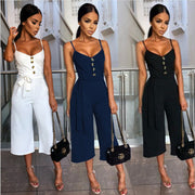 Elegant Backless Strappy Jumpsuit for Women