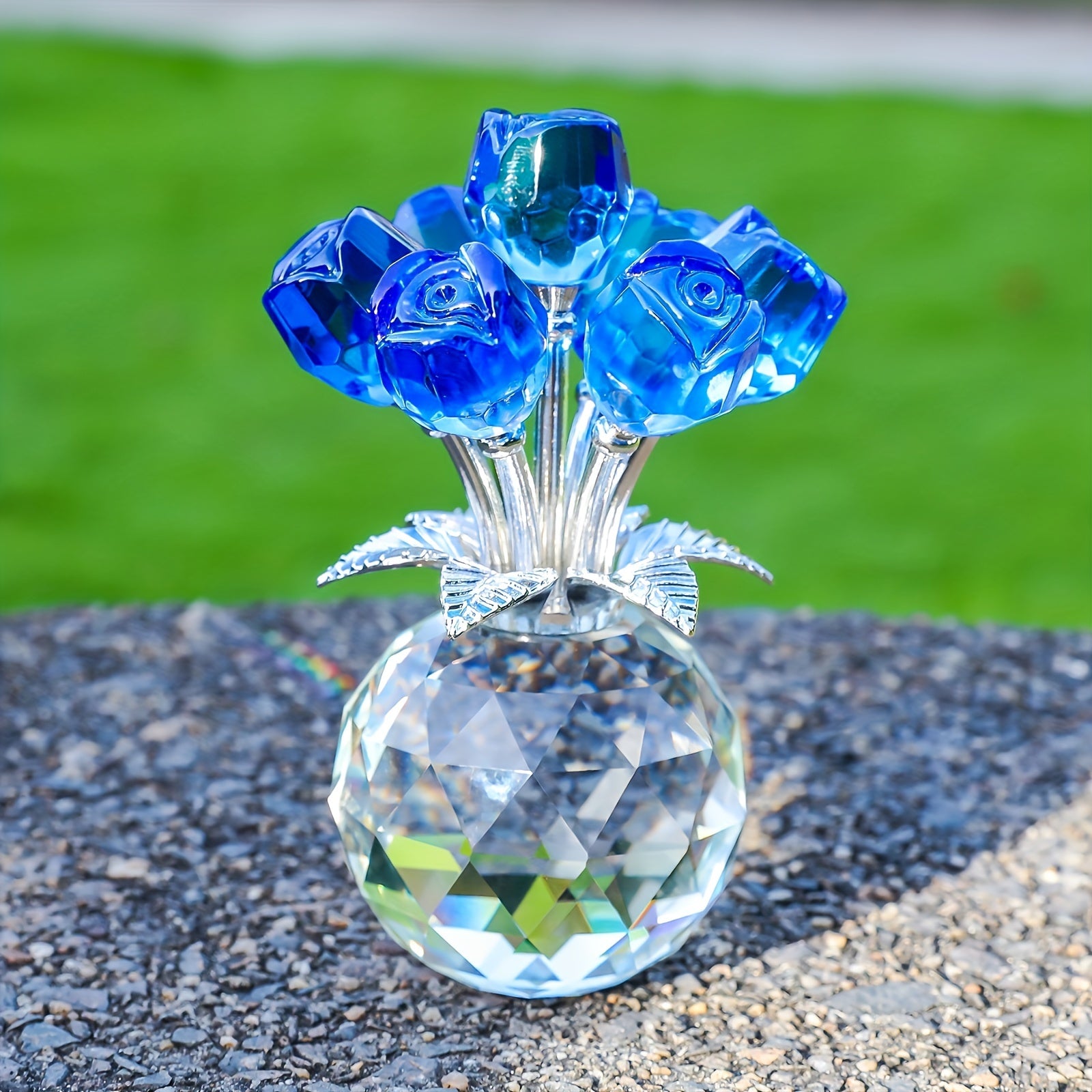 Artificial Crystal Rose Bouquet for Special Occasions
