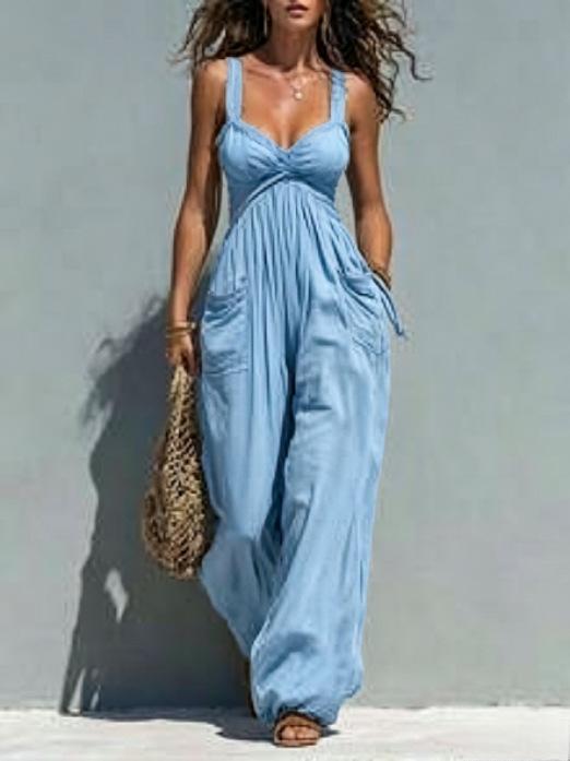 Chic Strapless Wide-Leg Jumpsuit for Women