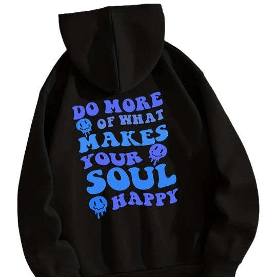 Women's Letter Print Casual Long-Sleeve Hoodie