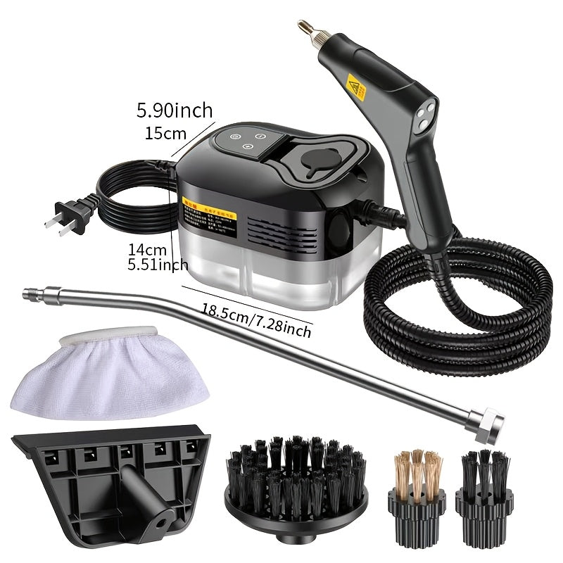 High-Pressure Steam Cleaner, Accessories Sold Separately, Household Steam Cleaner Handheld, Suitable for Kitchen Fumes, Sofas, Small Air Conditioners, Washing Machines, Carpet Cleaning, Car...