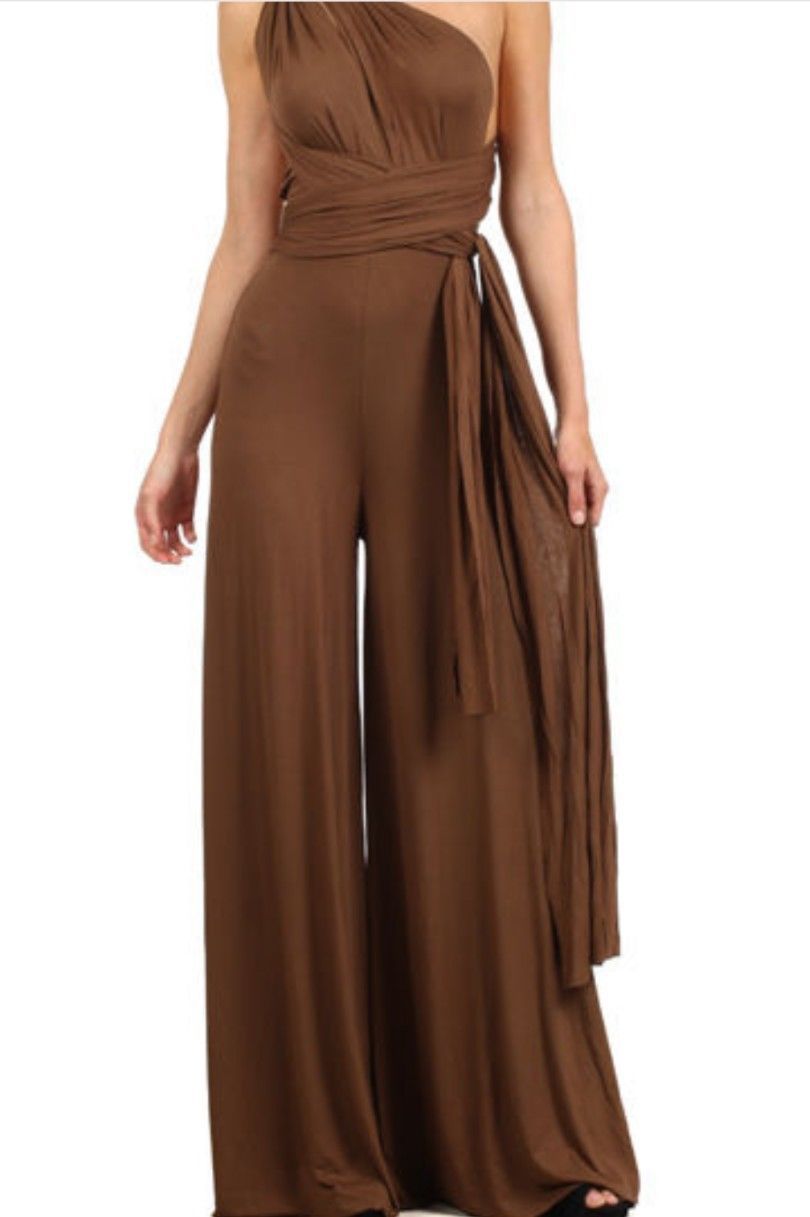 Women's Cross Bandage Stretchy Jumpsuit