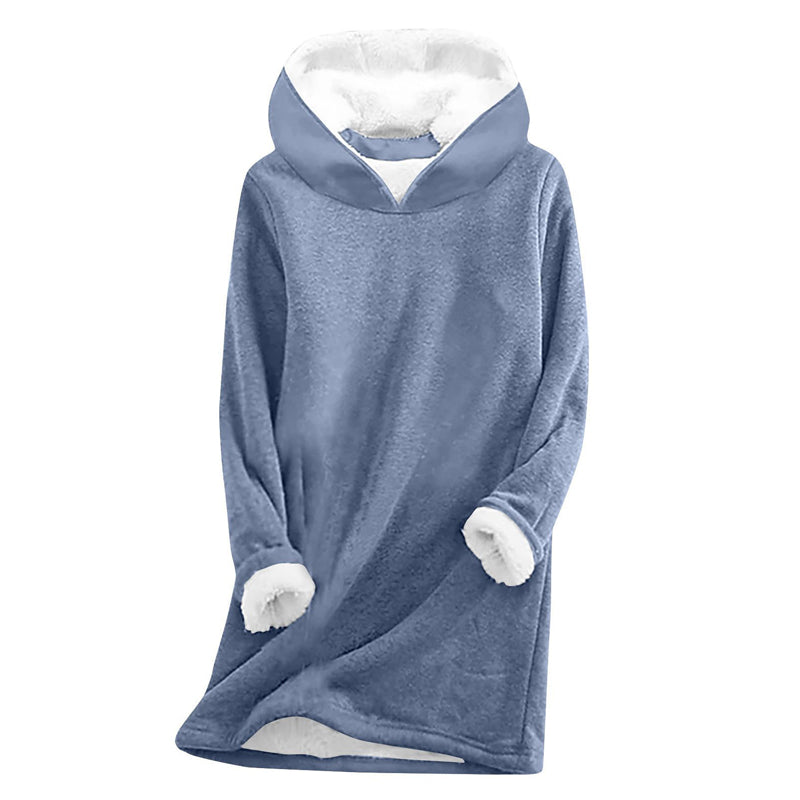 Women's Fleece Lined Casual Long Sleeve Sweatshirt