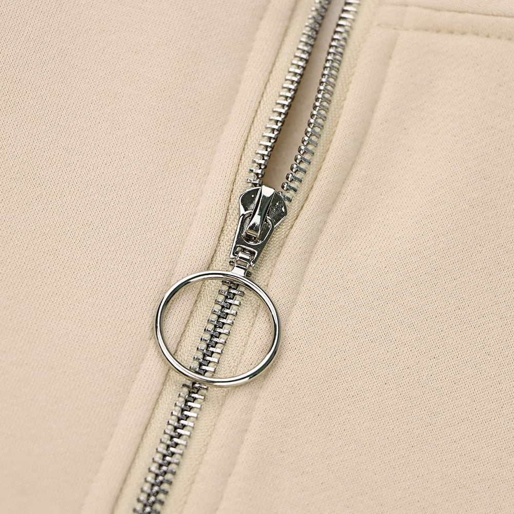 Autumn And Winter New Half-zip Sports Sweater Female
