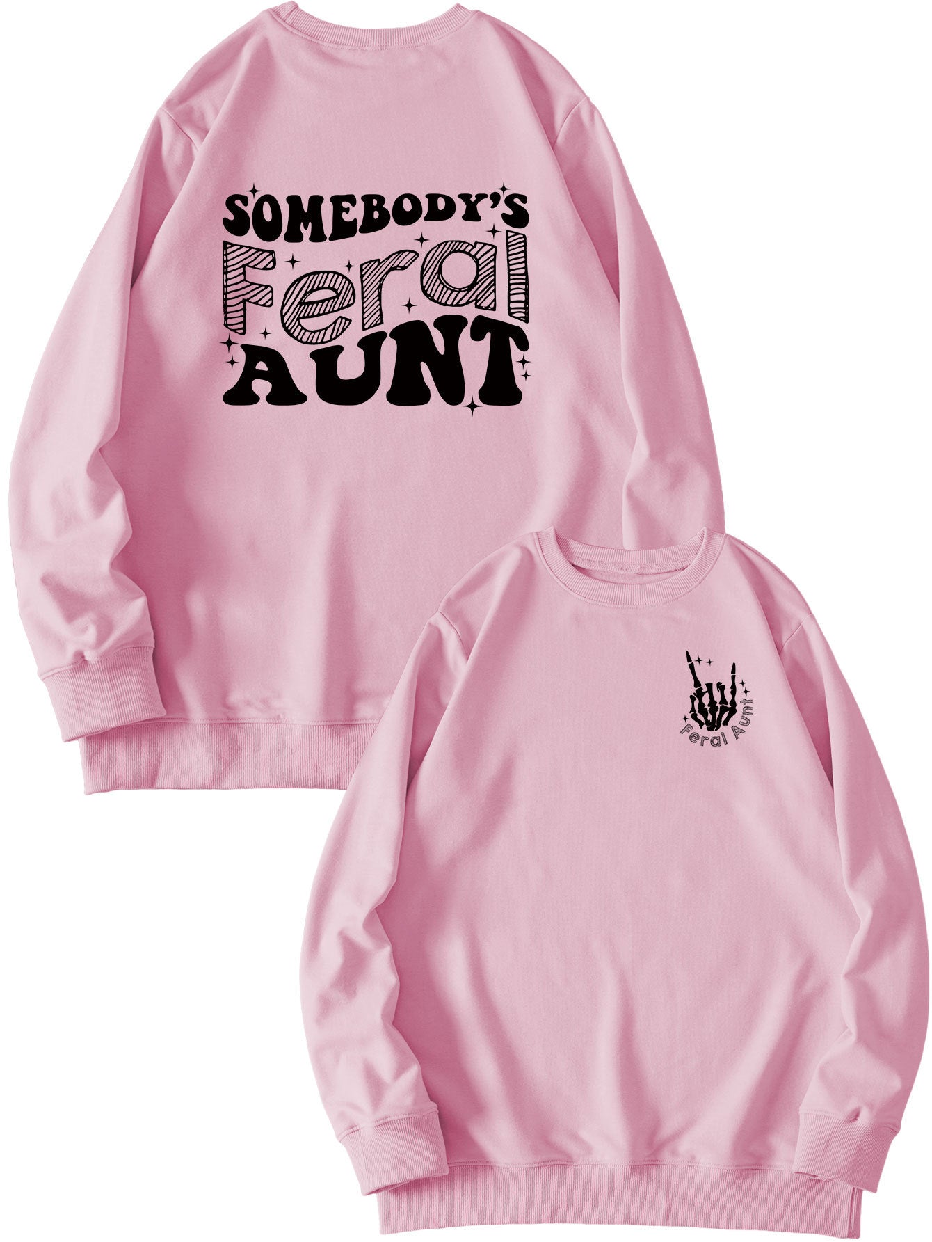 Women's Printed Loose Pullover Sweatshirt Street Fashion