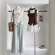 Lace Splicing Sling Vest Female Hot Girl