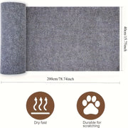 Trimmable Cat Furniture Protector With Self-adhesive Scratch Pad To Protect The Sofa, Door, And Cat Tree Frame From Claw Damage (gray, 78.7 X 15.8)